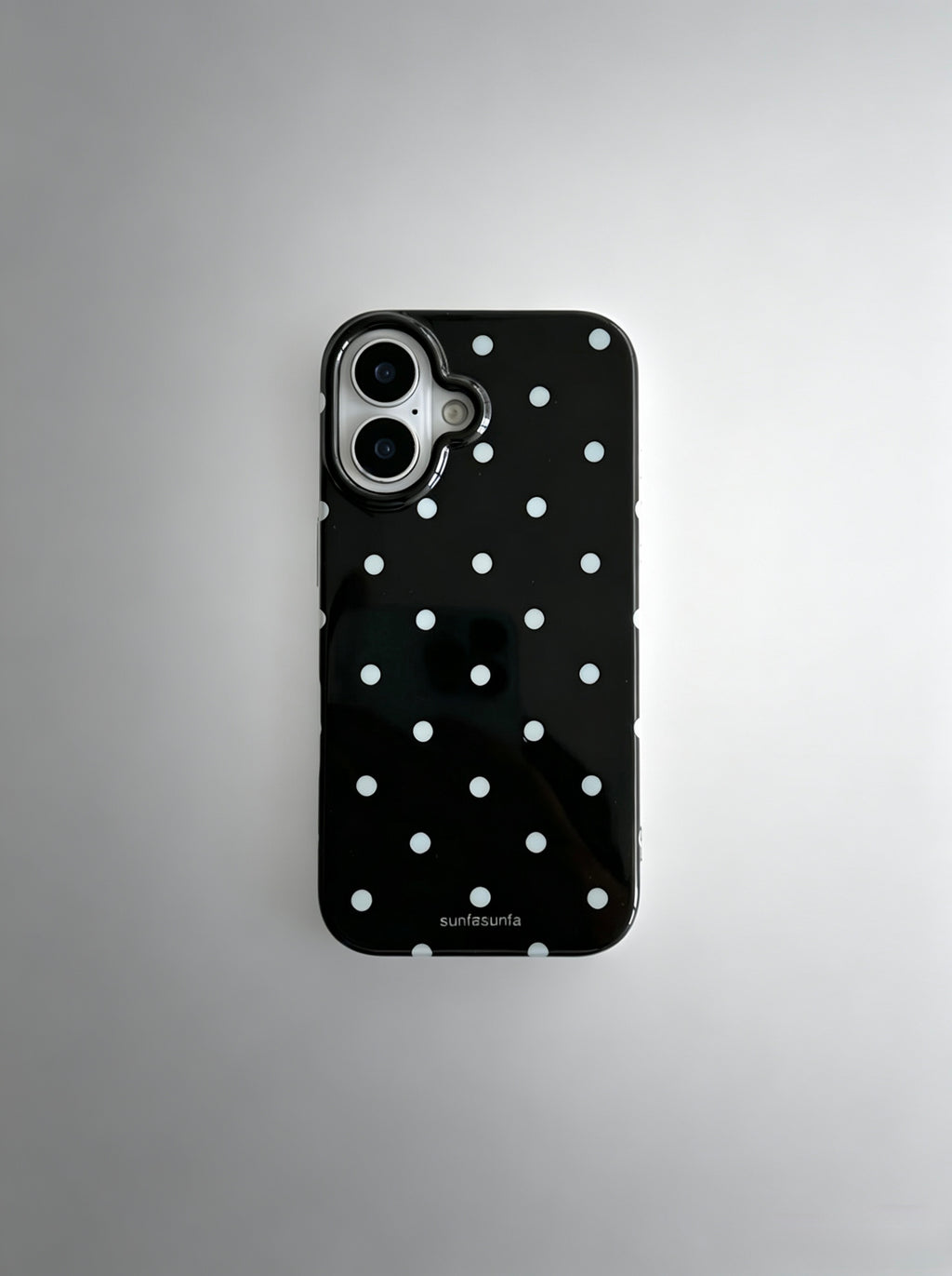 Black Polka Dot Pattern Phone Case