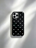 Black Polka Dot Pattern Phone Case