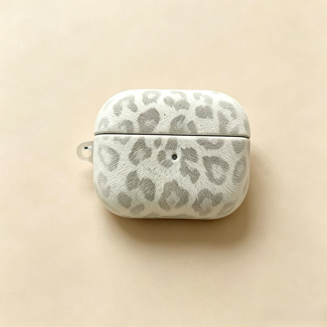 White Leopard AirPods Case